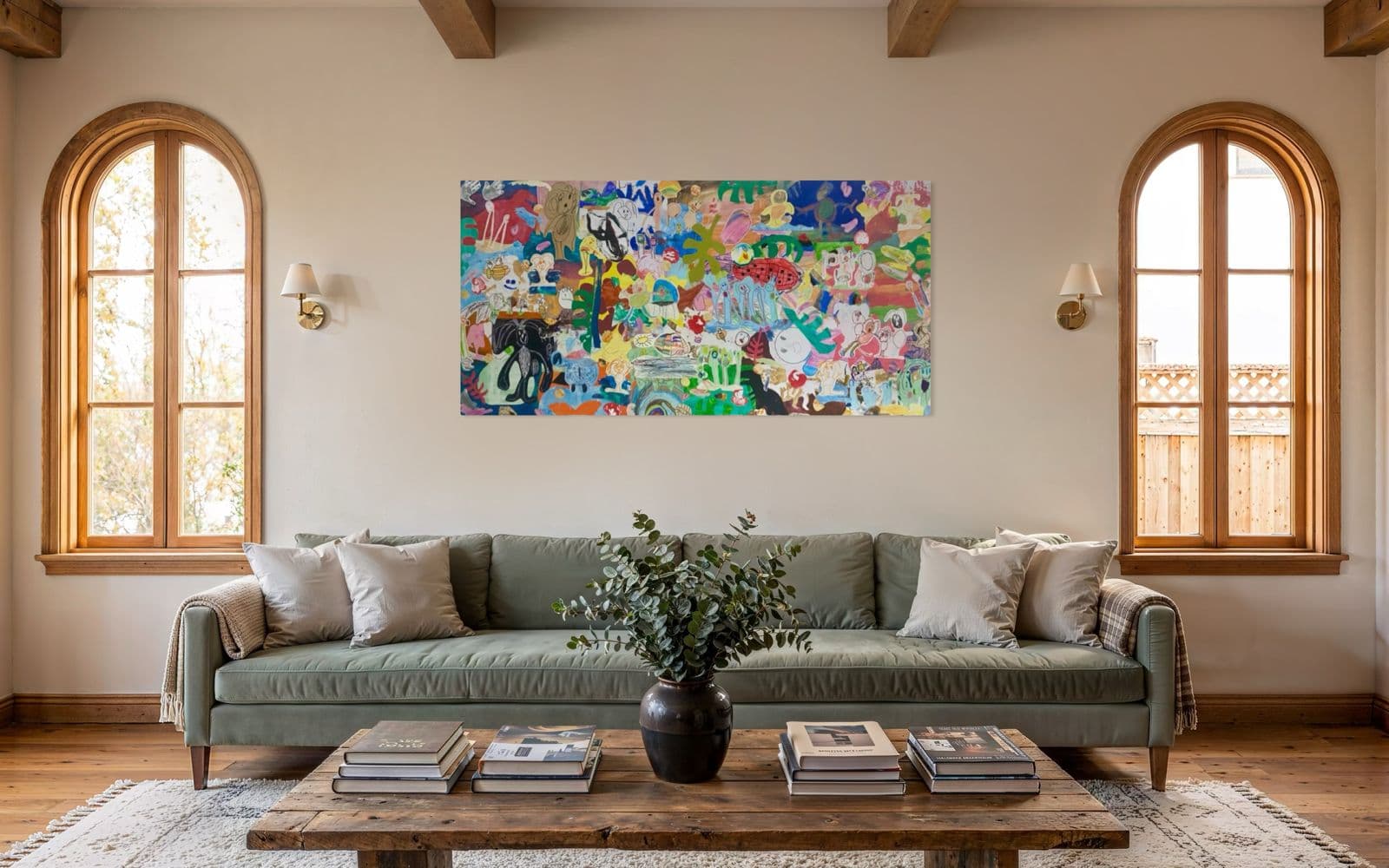 Colagem em ambiente